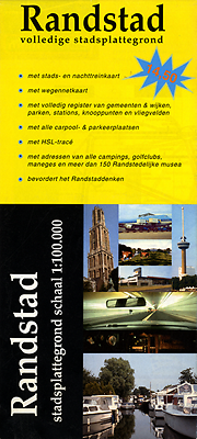 NN - Randstad volledige stadsplattegrond 1 : 100.000.