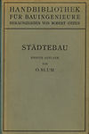 click to enlarge: Blum, Otto / et al Städtebau.