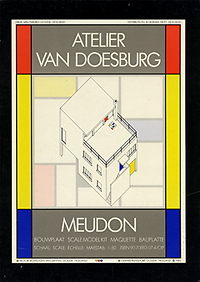 Veldhuyzen van Zanten, Victor / Rijnsdorp, Gerard - Atelier van Doesburg Meudon: Bouwplaat Scale Model Kit Maquette Bauplatte.