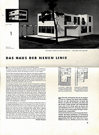 Gropius, Walter - Das Haus der neuen Linie I + II.