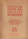 click to enlarge: Monzie, De Pavillon Société des Artistes Décorateurs. Exposition Internationale Paris 1937. Special august-issue of 'Mobiliet et Décoration'.