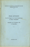 click to enlarge: Diemer - Lindeboom, F. T. / Doorn, J. A. A. van Prae-adviezen voor het Congres over Sociale Samenhangen in Nieuwe Stadswijken, gehouden op 17 december 1955 te Amsterdam.