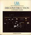 click to enlarge: Glusberg, Jorge (editor) Deconstruction. A student guide.