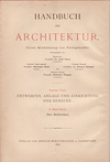 click to enlarge: Stübben, J. Der Städtebau. Handbuch der Architektur, vierter Teil: Entwerfen, Anlage und Einrichtung der Gebäude.