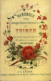 click to enlarge: Krook, J. C. Handboek bij het aanleggen, beplanten, onderhouden enz., van tuinen, vooral met het oog op stadstuinen.