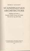 click to enlarge: Paulsson Thomas Scandinavian Architecture. Buildings and Society in Denmark, Finland, Norway, and Sweden from the Iron Age until Today.