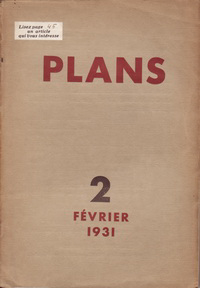 Le Corbusier / et al (editors) - Plans, revue mensuelle. 11 issues of 13 published: lacks issues 1 &  3.