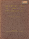 click to enlarge: Schumacher, Fritz Das Wesen des neuzeitlichen Backsteinbaues.