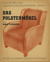 click to enlarge: Schneck, Adolf G. Das Polstermöbel. Die Herstellung des Polstermöbels und seine grundsätzlichen Formen.