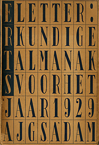 Rietveld, G. / Ravesteyn, S. van - Erts. Letterkundige Almanak voor het jaar 1929.