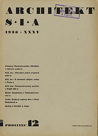 Krch, Vojtech (editor) - Architekt SIA 1936, complete xxxvth annual, 12 issues in original dustwrappers.