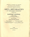 click to enlarge: David, Fernand / Léon, Paul Exposition Internationale des Arts Décoratifs et Industriels Modernes Paris 1925, Rapport Général, section Artistique et Technique, volume XI: Rue et Jardin (classes 26 et 27).