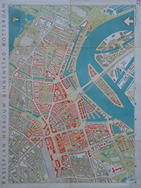 Gemeente Rotterdam - Basisplan Herbouw Binnenstad Rotterdam, maart 1946.