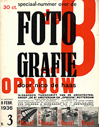 Haas, Nico de / Schuitema, Paul - De 8 en Opbouw:  Speciaal nummer over de Fotografie.