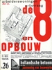 Original covers of de 8 en Opbouw publications for the periodical de8enOpbouw magazine